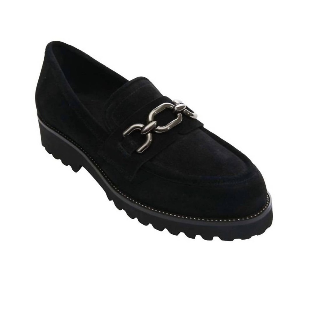 VANELI Zeus Chain Loafer Black Suede (11)